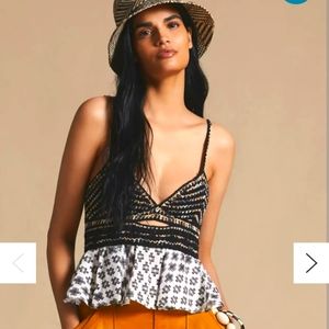 Anthropologie Freida Layered Corset Top